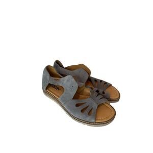 Pikolinos Women’s Alcudia Lace-Up Open Toe Sandals Sz 40 Blue Gray - Needs Laces